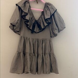 Gingham Ruffle Dress